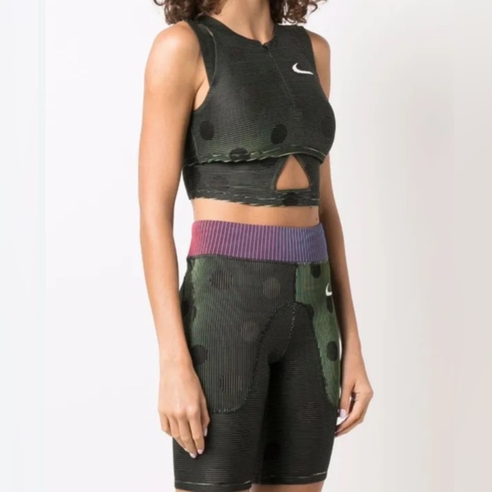 Nike X Off-White Polka-Dot Print Performance Top and Shorts Matching Set